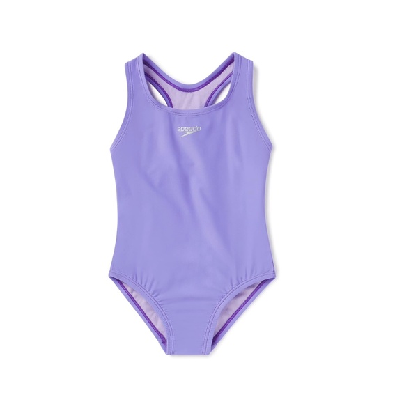 NWT SPEEDO RACERBACK ONE PIECE SWIMWEAR PURPLE - Picture 1 of 1
